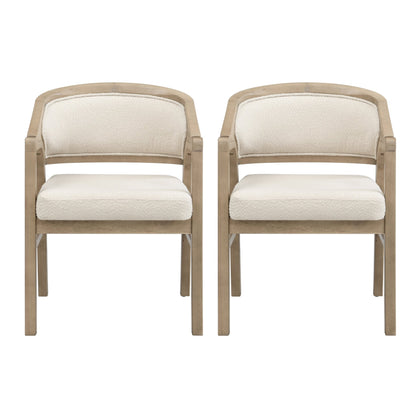 Wooden Frame Dining Chair with upholstere back,Frame color Light Ash,set of 2 - 1st Choice Furniture Direct
