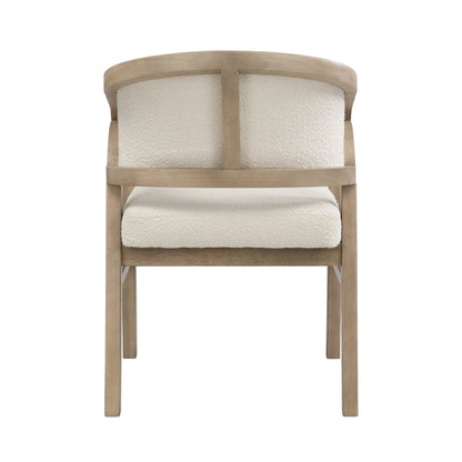 Wooden Frame Dining Chair with upholstere back,Frame color Light Ash,set of 2 - 1st Choice Furniture Direct