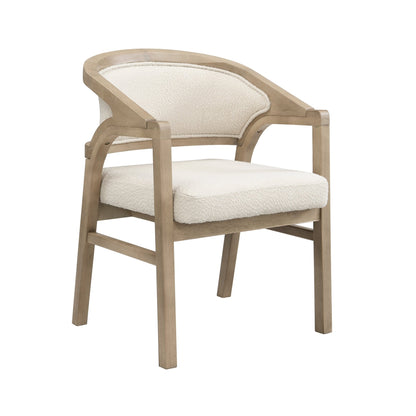 Wooden Frame Dining Chair with upholstere back,Frame color Light Ash,set of 2 - 1st Choice Furniture Direct