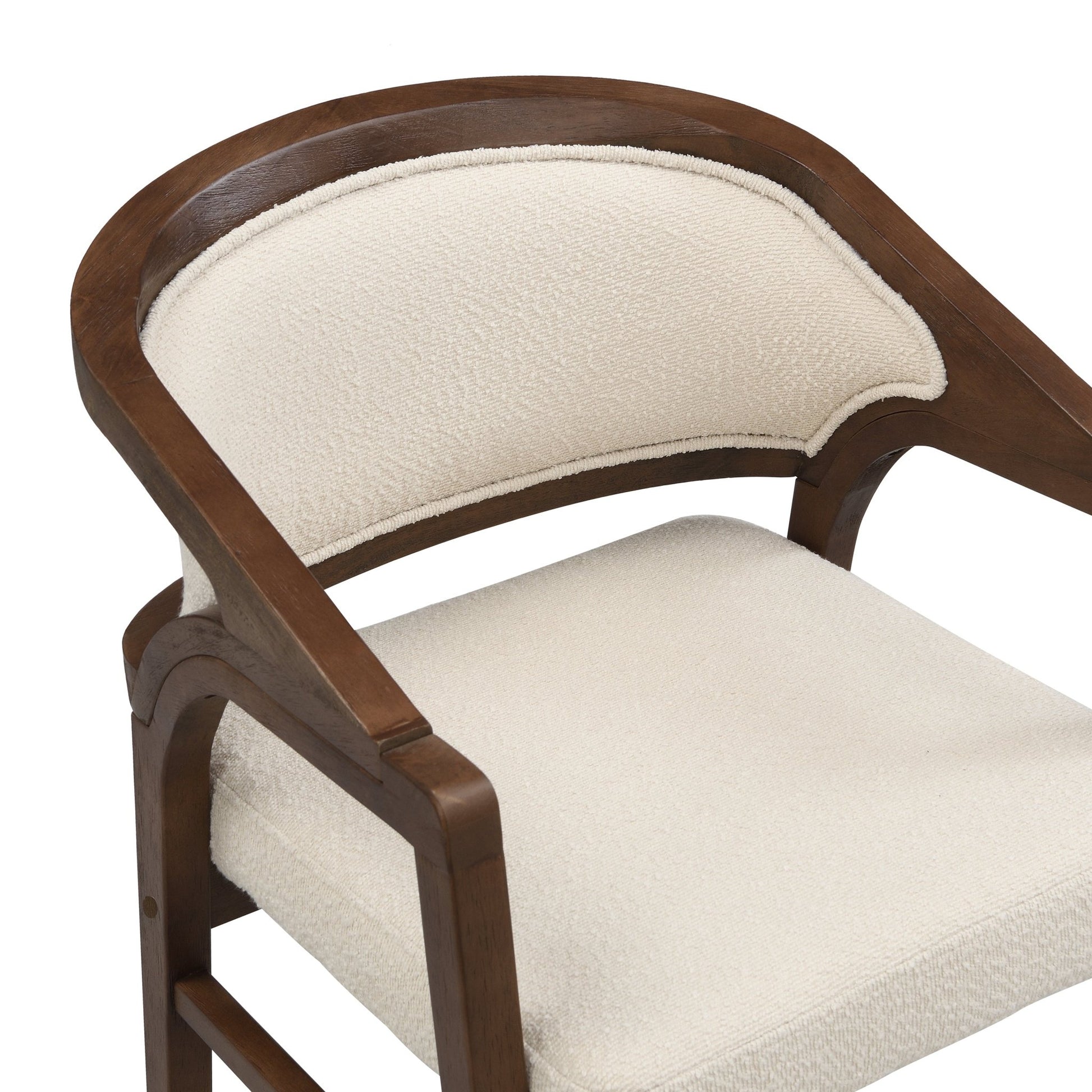 Wooden Frame Dining Chair with upholstere back,Frame color Walnut,set of 2 - 1st Choice Furniture Direct