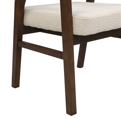 Wooden Frame Dining Chair with upholstere back,Frame color Walnut,set of 2 - 1st Choice Furniture Direct