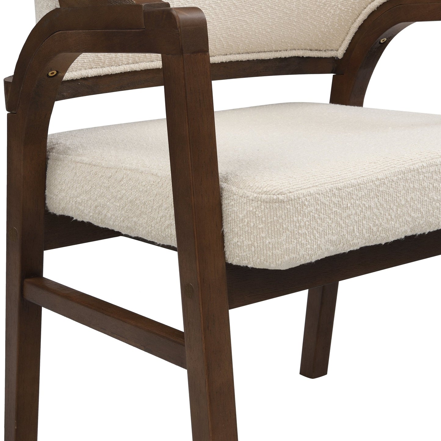 Wooden Frame Dining Chair with upholstere back,Frame color Walnut,set of 2 - 1st Choice Furniture Direct