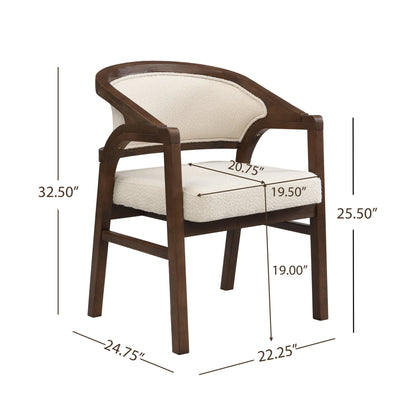Wooden Frame Dining Chair with upholstere back,Frame color Walnut,set of 2 - 1st Choice Furniture Direct
