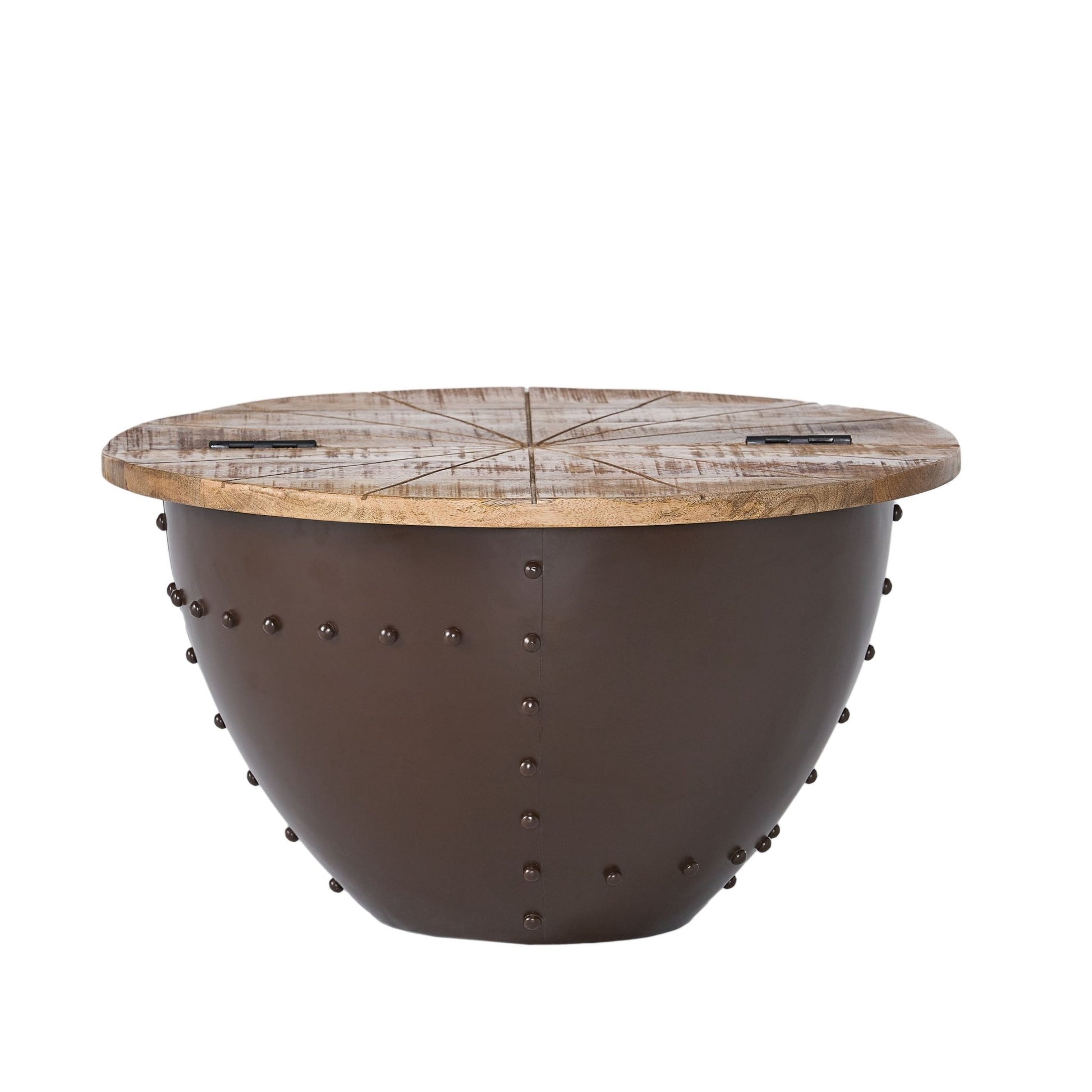 WOODEN & IRON COFFEE TABLE - 1st Choice Furniture Direct