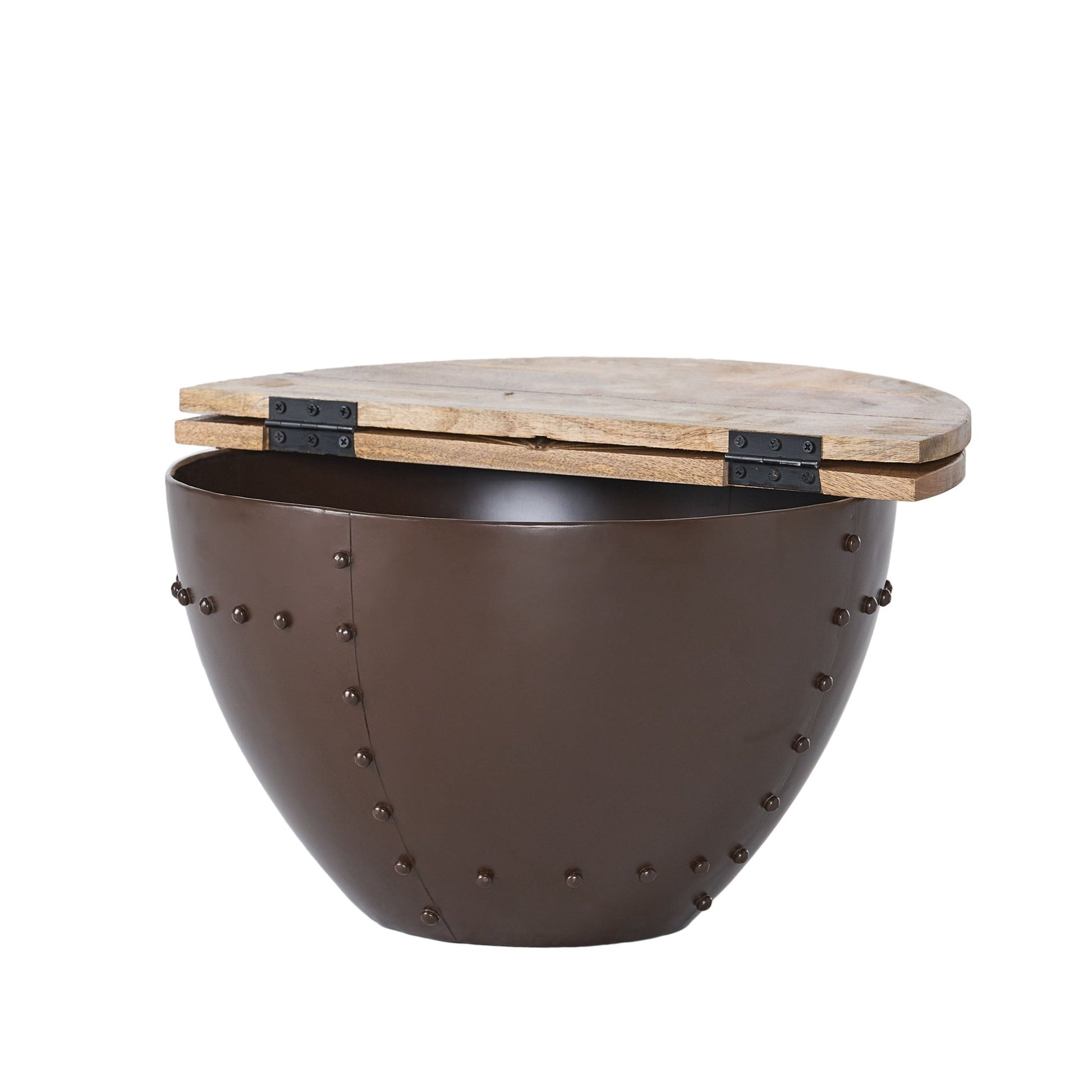 WOODEN & IRON COFFEE TABLE - 1st Choice Furniture Direct