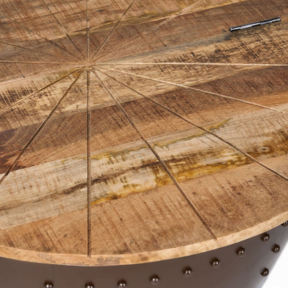 WOODEN & IRON COFFEE TABLE - 1st Choice Furniture Direct