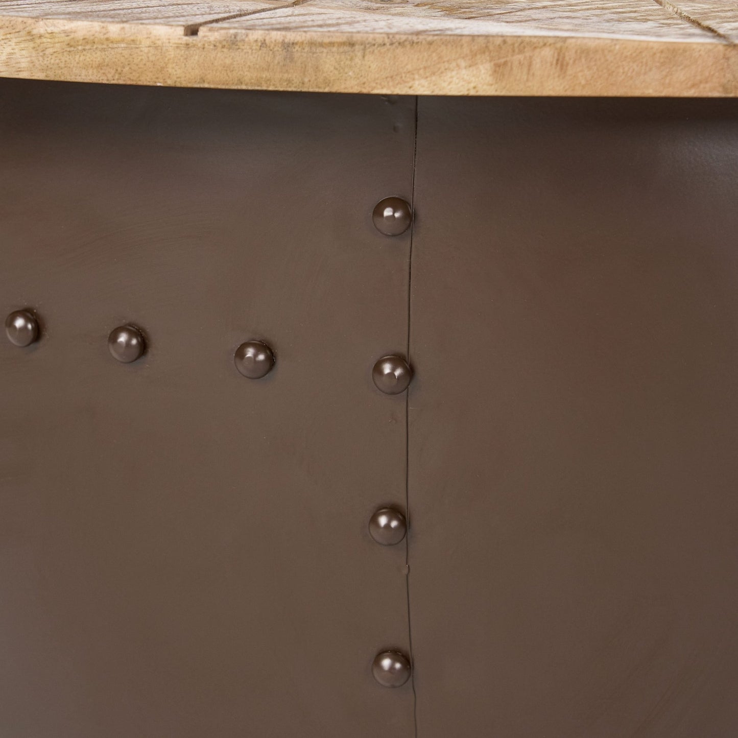 WOODEN & IRON COFFEE TABLE - 1st Choice Furniture Direct
