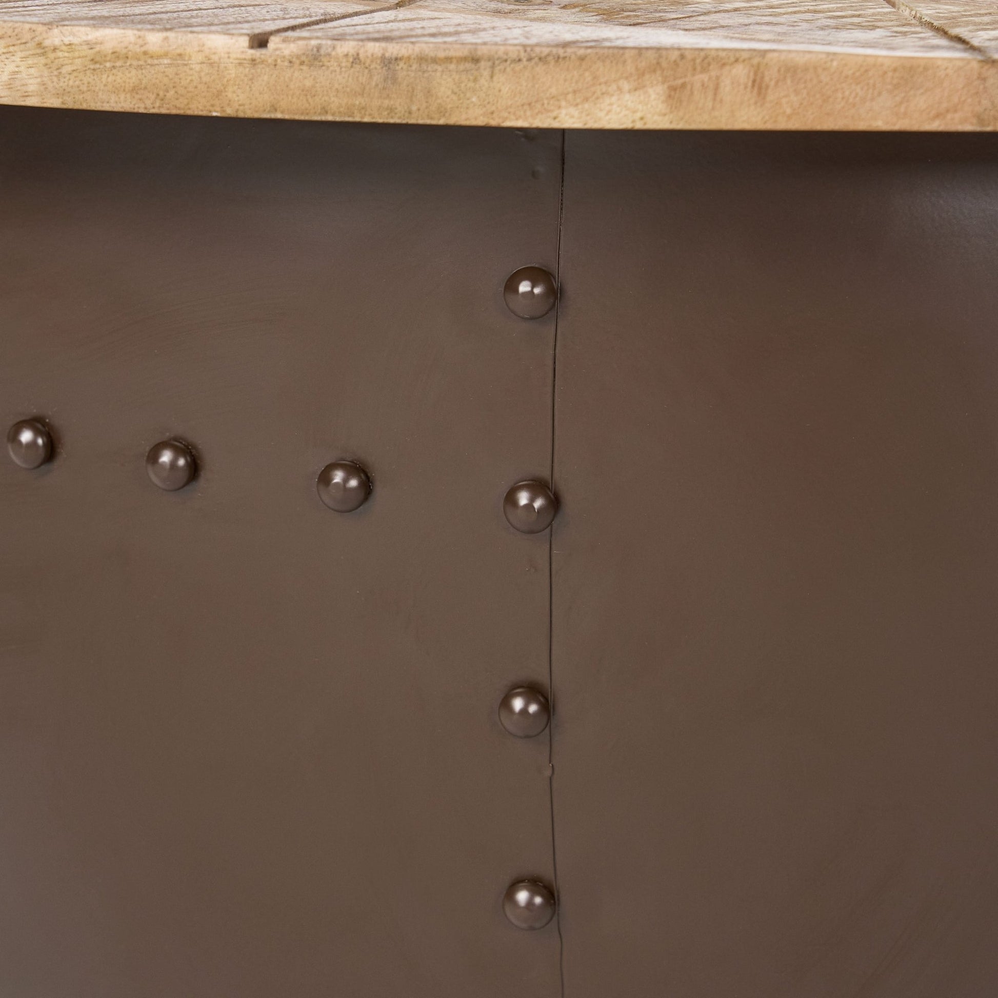 WOODEN & IRON COFFEE TABLE - 1st Choice Furniture Direct
