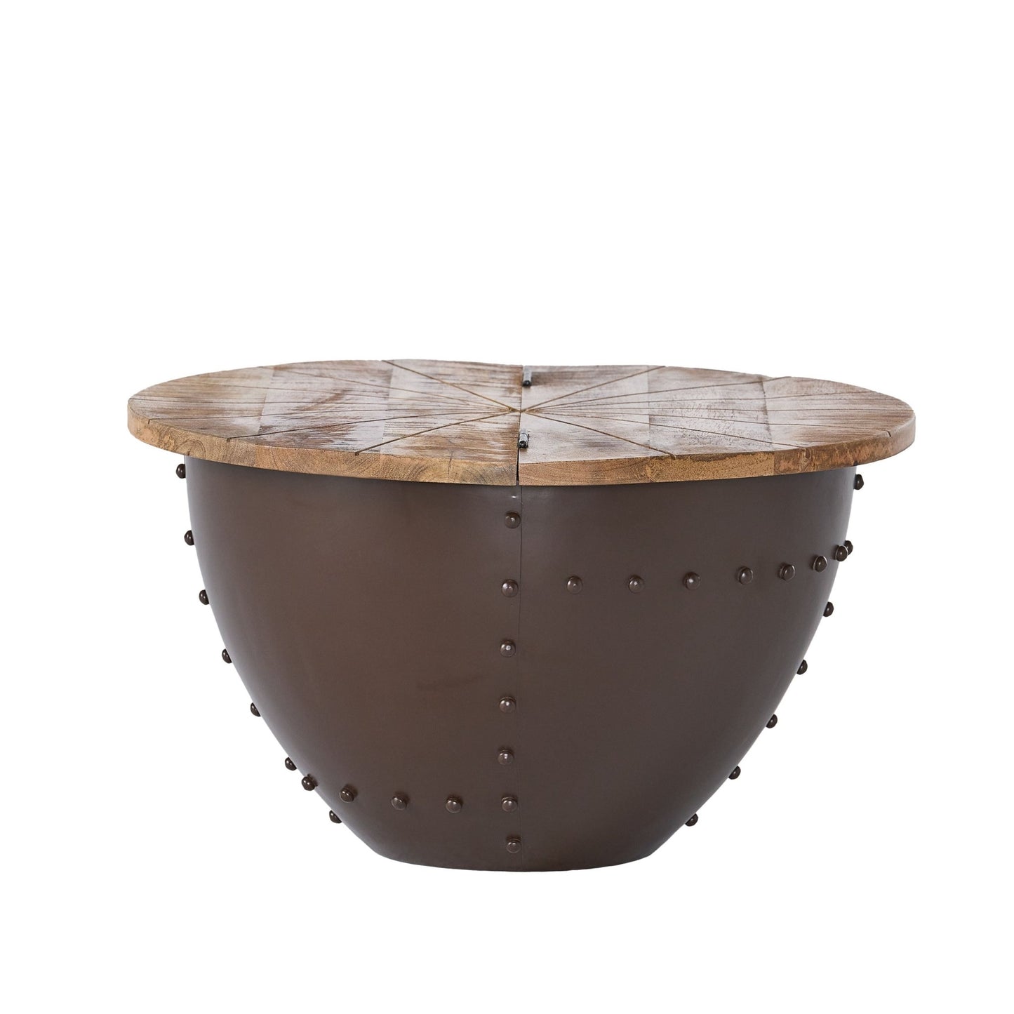 WOODEN & IRON COFFEE TABLE - 1st Choice Furniture Direct