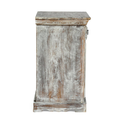 WOODEN NIGHTSTAND WITH 1 DRAWER 1 DOOR - 1st Choice Furniture Direct