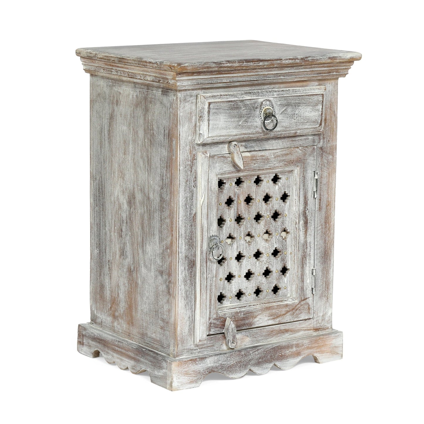 WOODEN NIGHTSTAND WITH 1 DRAWER 1 DOOR - 1st Choice Furniture Direct