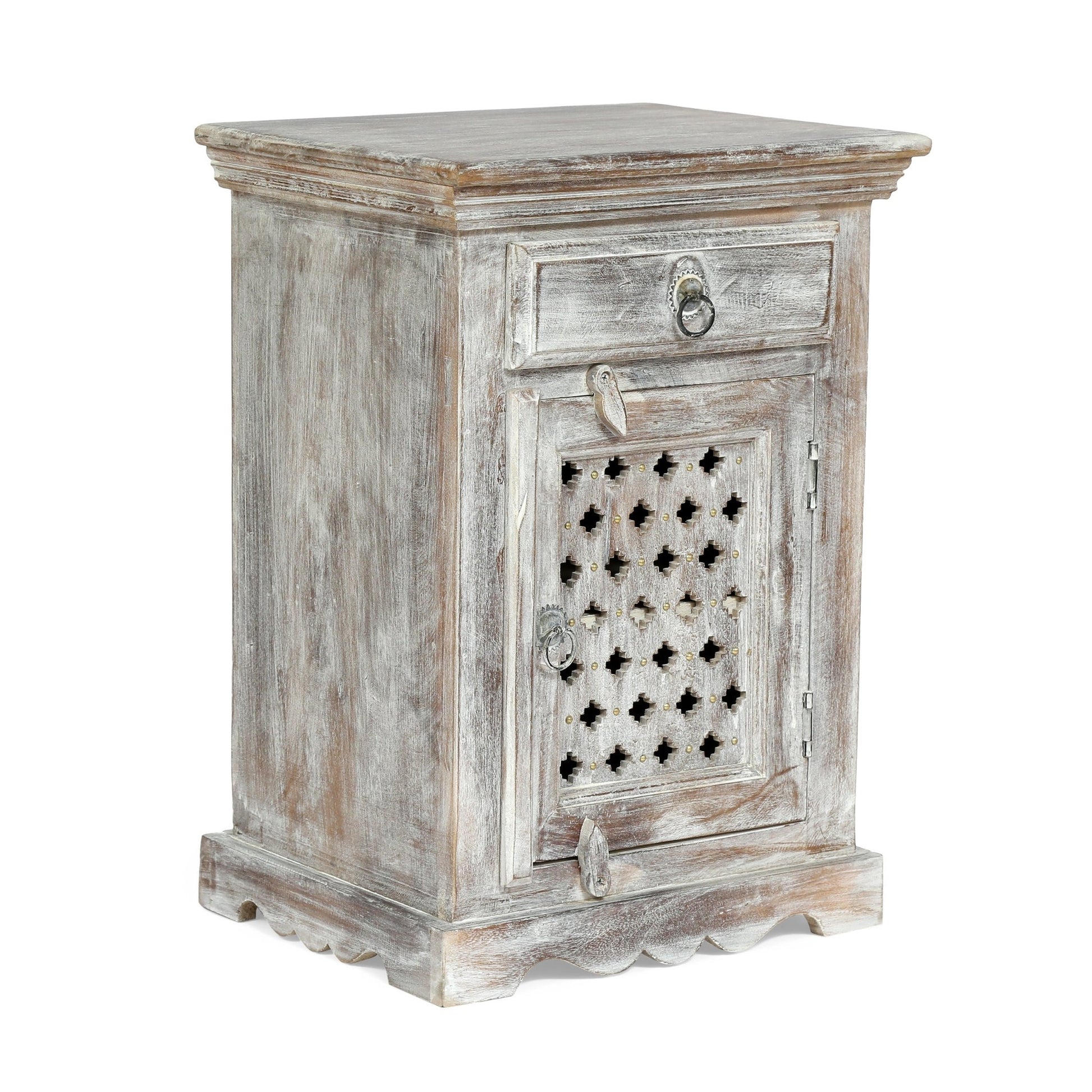 WOODEN NIGHTSTAND WITH 1 DRAWER 1 DOOR - 1st Choice Furniture Direct