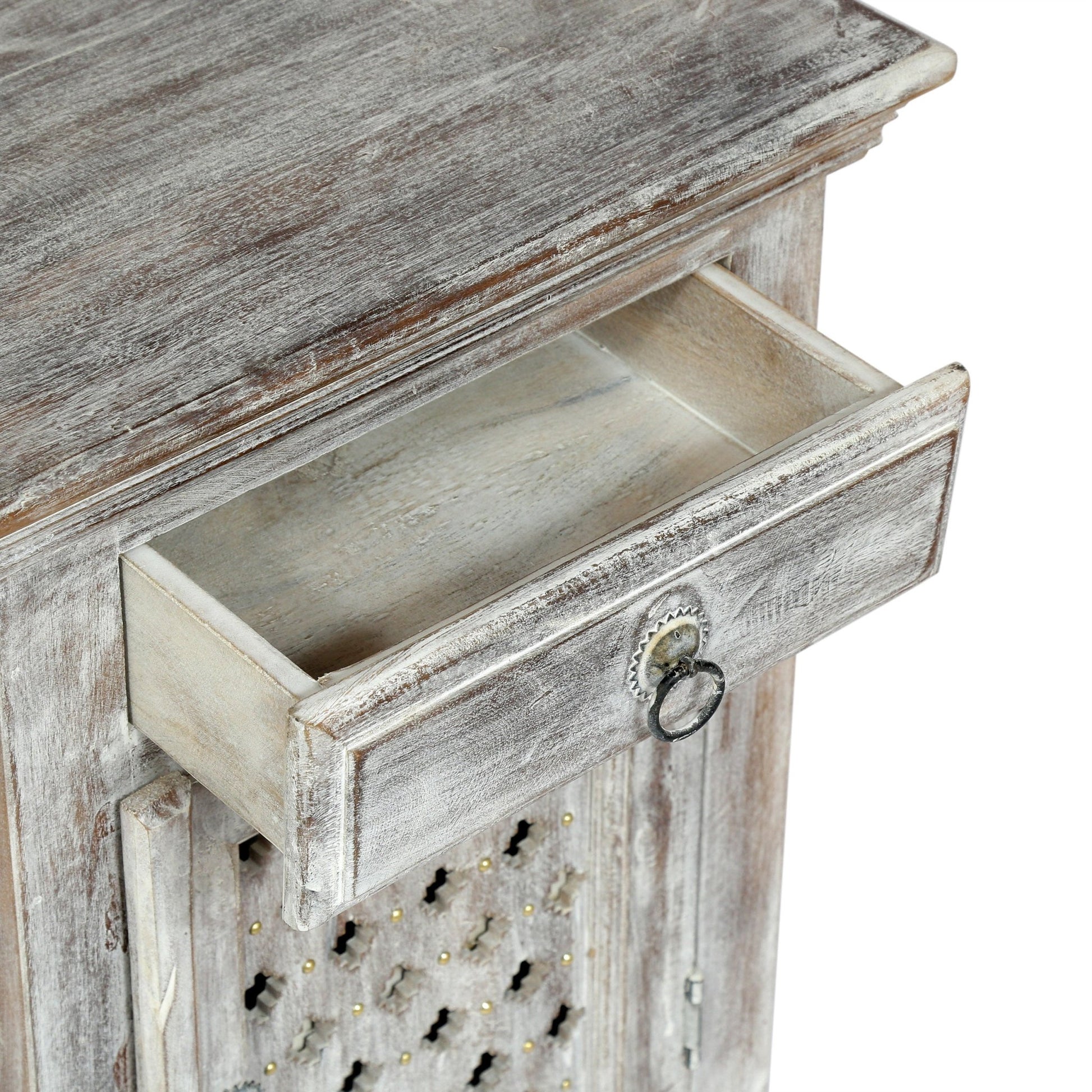 WOODEN NIGHTSTAND WITH 1 DRAWER 1 DOOR - 1st Choice Furniture Direct