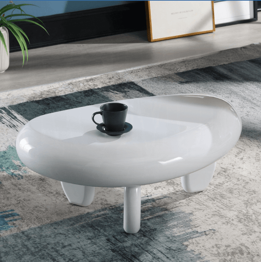 Wylie White High Gloss End Table - 1st Choice Furniture Direct