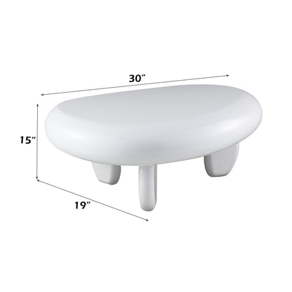 Wylie White High Gloss End Table - 1st Choice Furniture Direct
