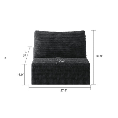 Y119 - 1S - BLACK single seater - 1st Choice Furniture Direct