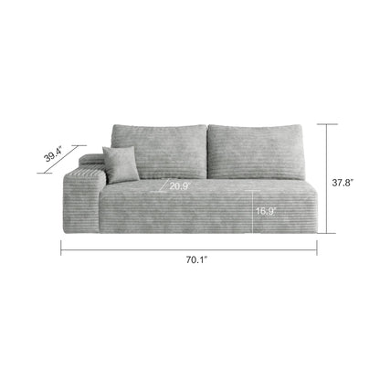 Y119 - 3R - GREY 3seater right grey - 1st Choice Furniture Direct