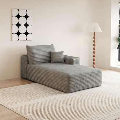 Y119 - L - SLEEPER - GREY sofa left sleeper grey - 1st Choice Furniture Direct