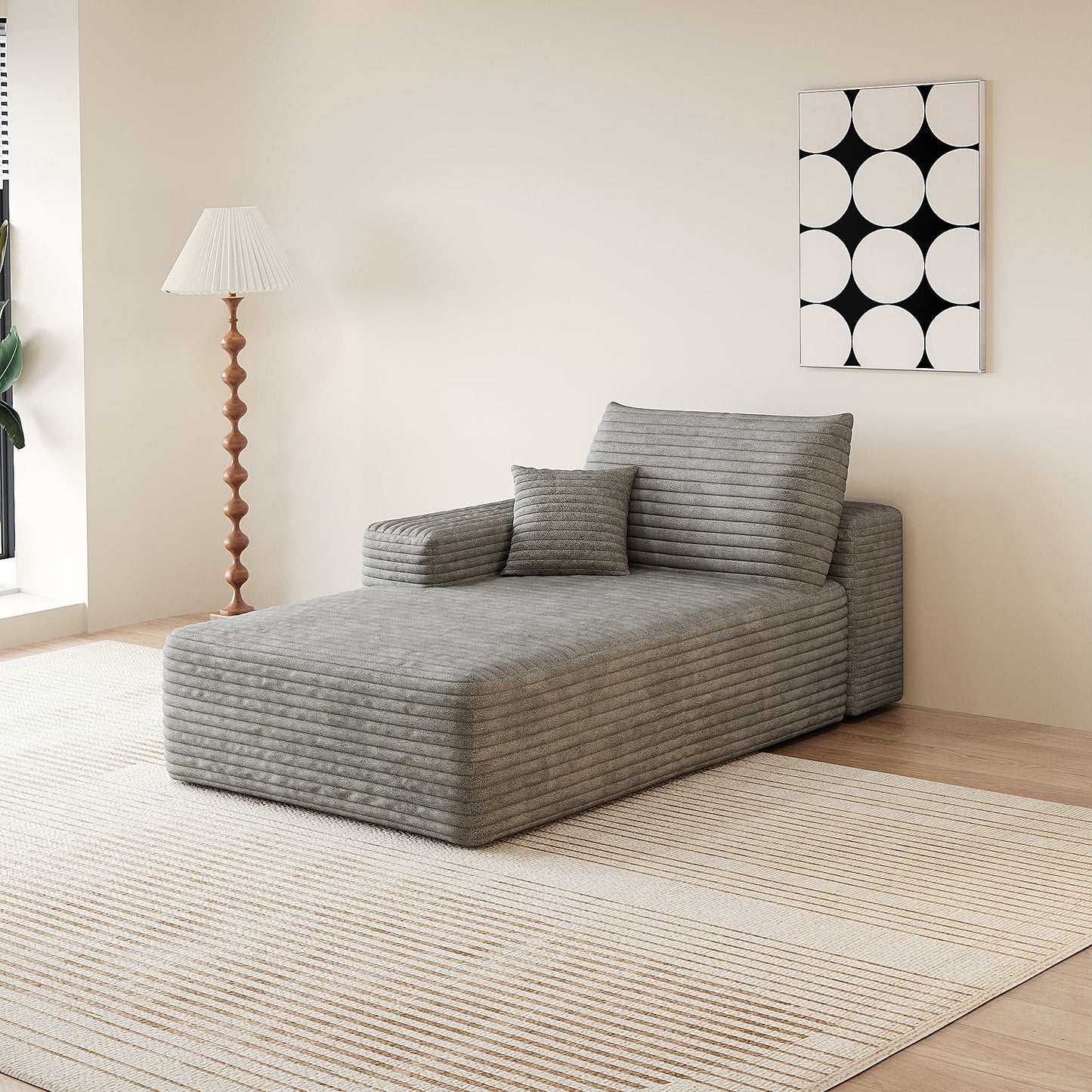 Y119 - R - SLEEPER - GREY right sleeper grey - 1st Choice Furniture Direct