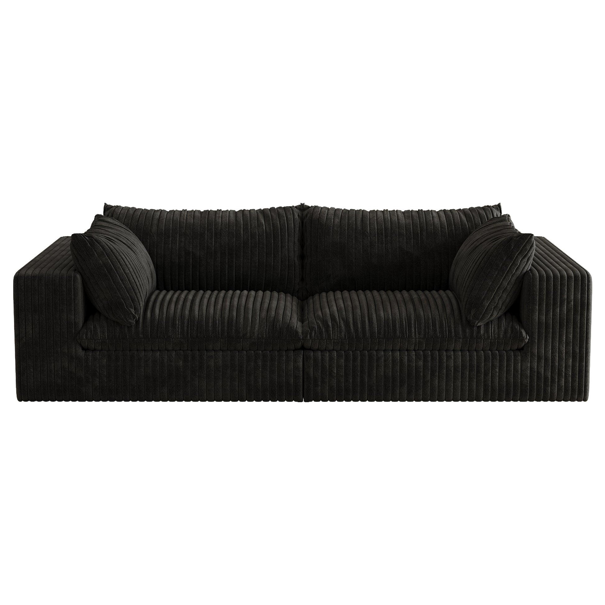 Y137 - 2SEATER - BLACK - 1st Choice Furniture Direct