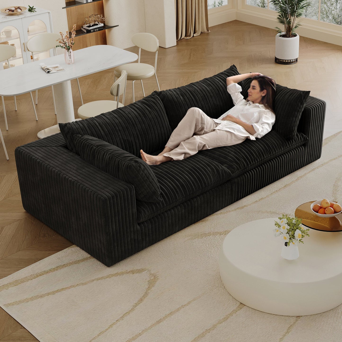 Y137 - 2SEATER - BLACK - 1st Choice Furniture Direct