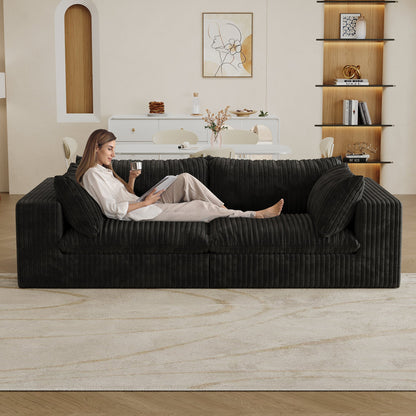 Y137 - 2SEATER - BLACK - 1st Choice Furniture Direct