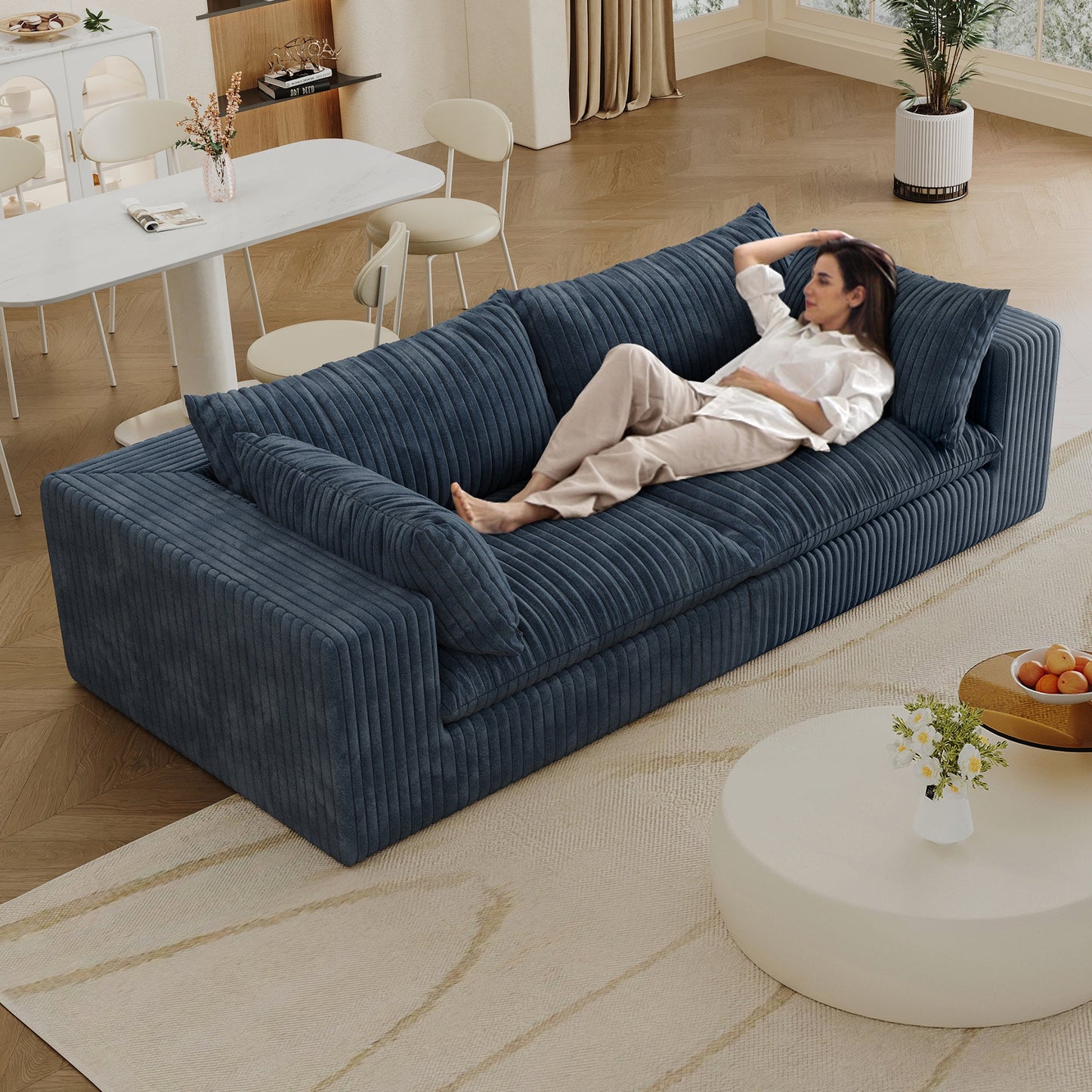 Y137 - 2SEATER - BLUE - 1st Choice Furniture Direct