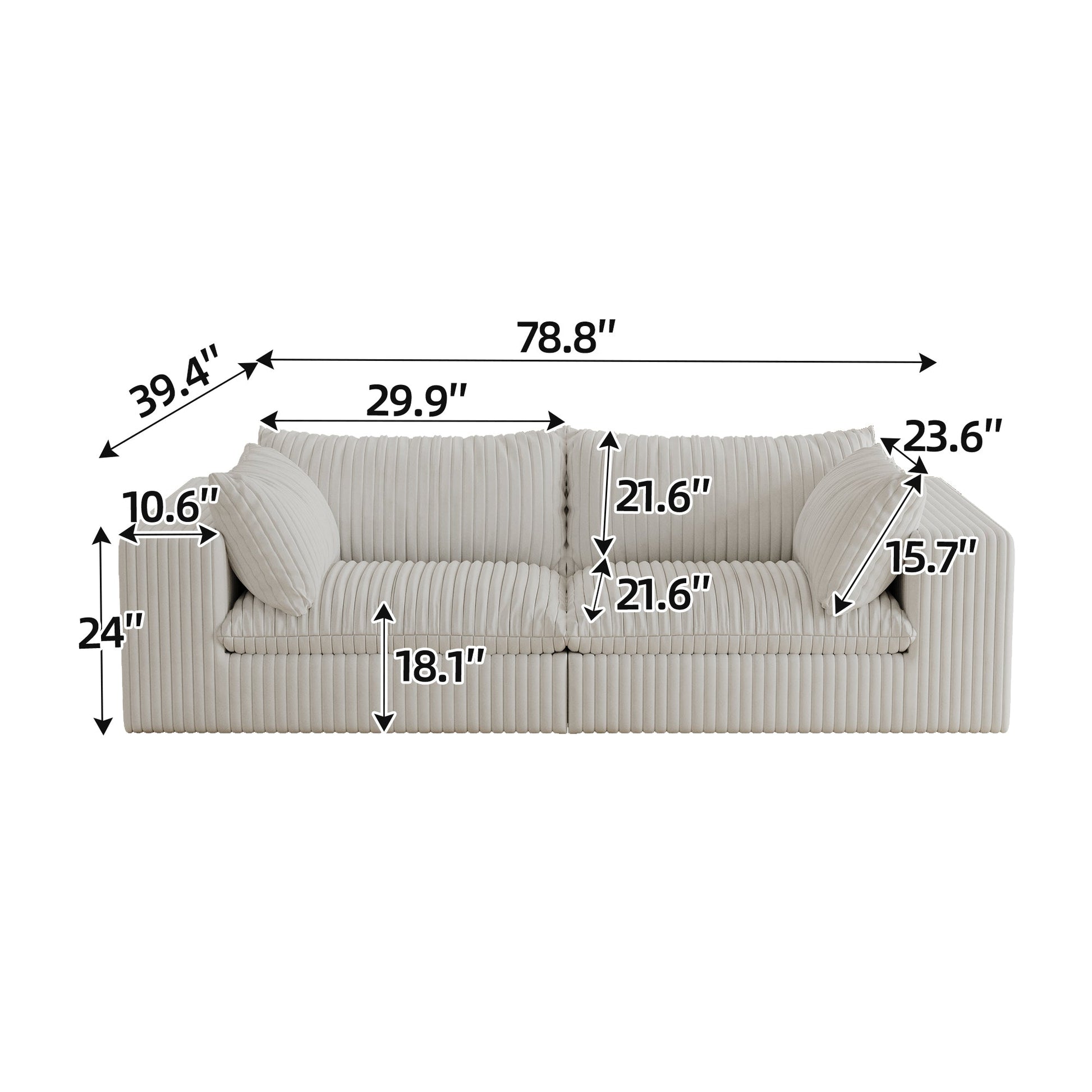 Y137 - 2SEATER - WHITE - 1st Choice Furniture Direct