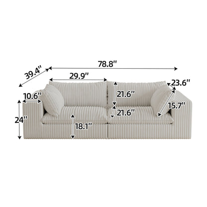 Y137 - 2SEATER - WHITE - 1st Choice Furniture Direct