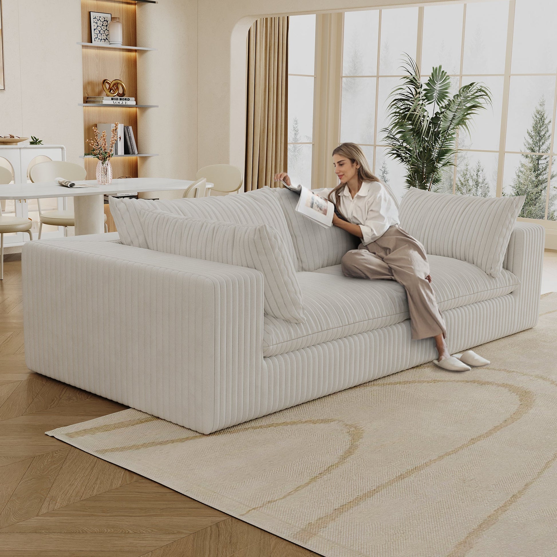 Y137 - 2SEATER - WHITE - 1st Choice Furniture Direct
