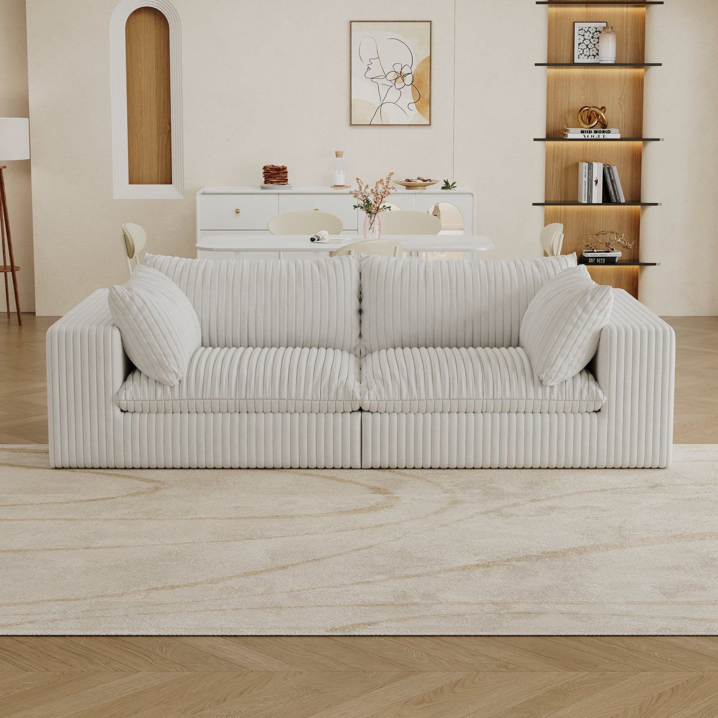 Y137 - 2SEATER - WHITE - 1st Choice Furniture Direct