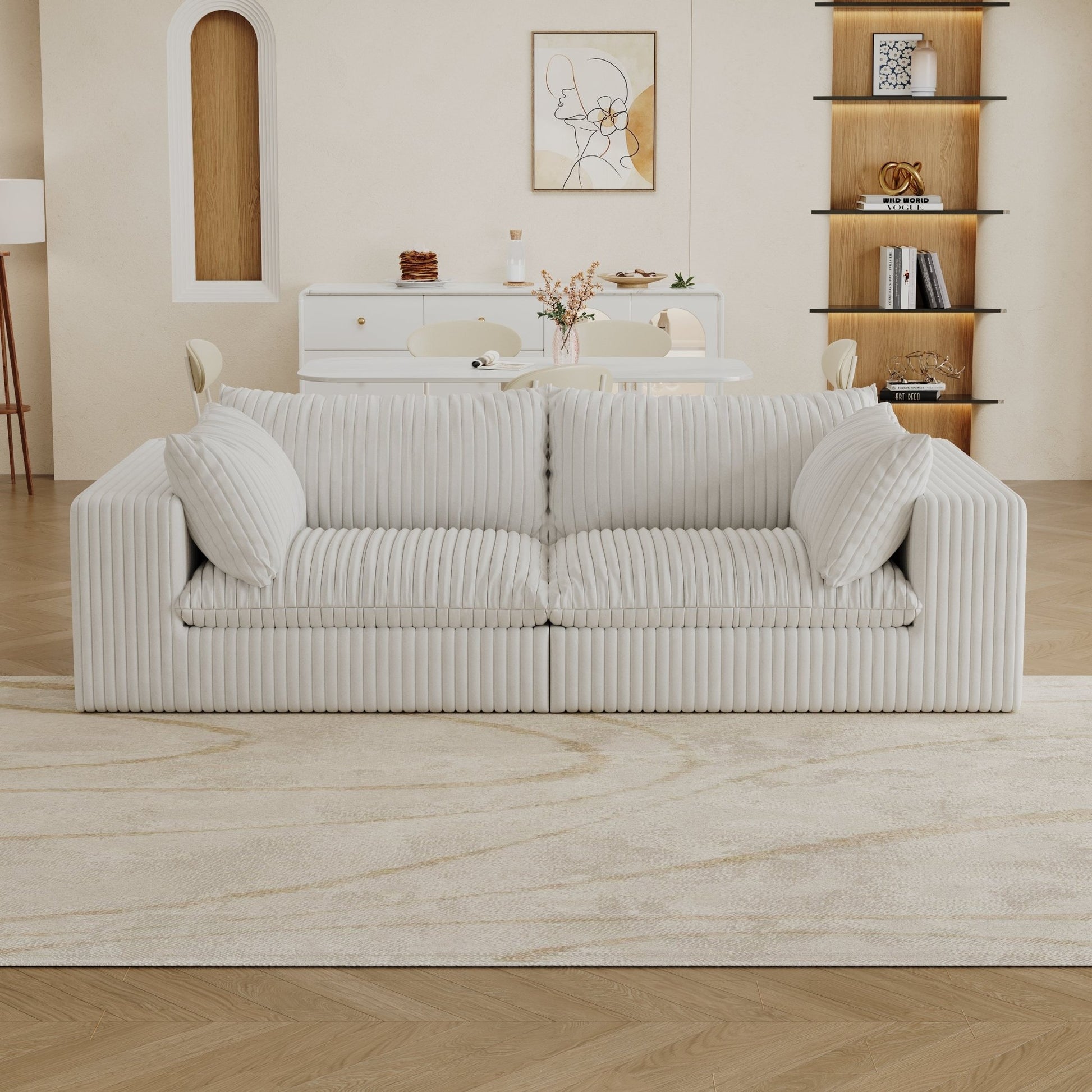 Y137 - 2SEATER - WHITE - 1st Choice Furniture Direct