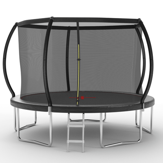 YC 12FT trampoline Pumpkin - Standard - Black - 1st Choice Furniture Direct