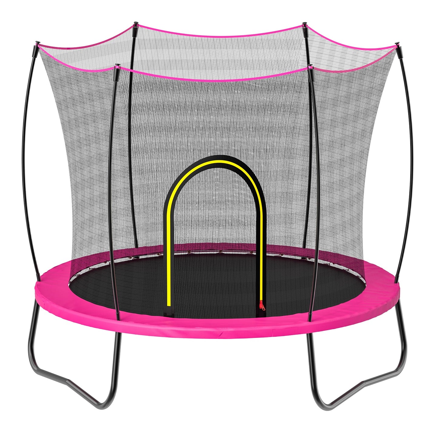 YC 55inch round trampoline - Elastic - PINK - 1st Choice Furniture Direct