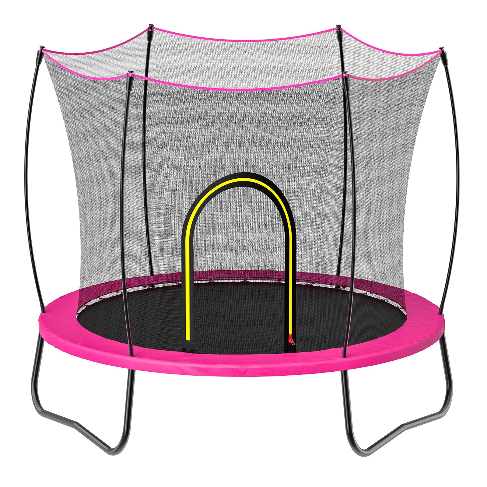 YC 55inch round trampoline - Elastic - PINK - 1st Choice Furniture Direct