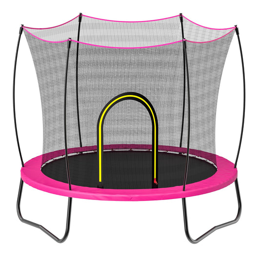 YC 55inch round trampoline - Elastic - PINK - 1st Choice Furniture Direct