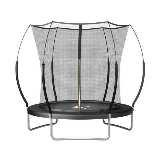 YC 8FT Springfree no Gap Trampoline - Black - 1st Choice Furniture Direct