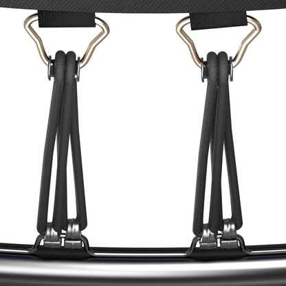 YC 8FT Springfree no Gap Trampoline - Black - 1st Choice Furniture Direct