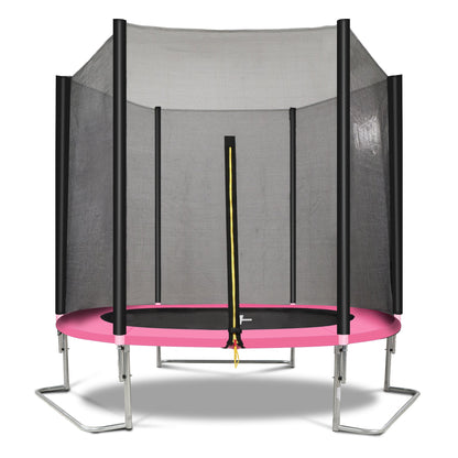 YC 8FT Trampoline Outer Net - Pink and black - 1st Choice Furniture Direct