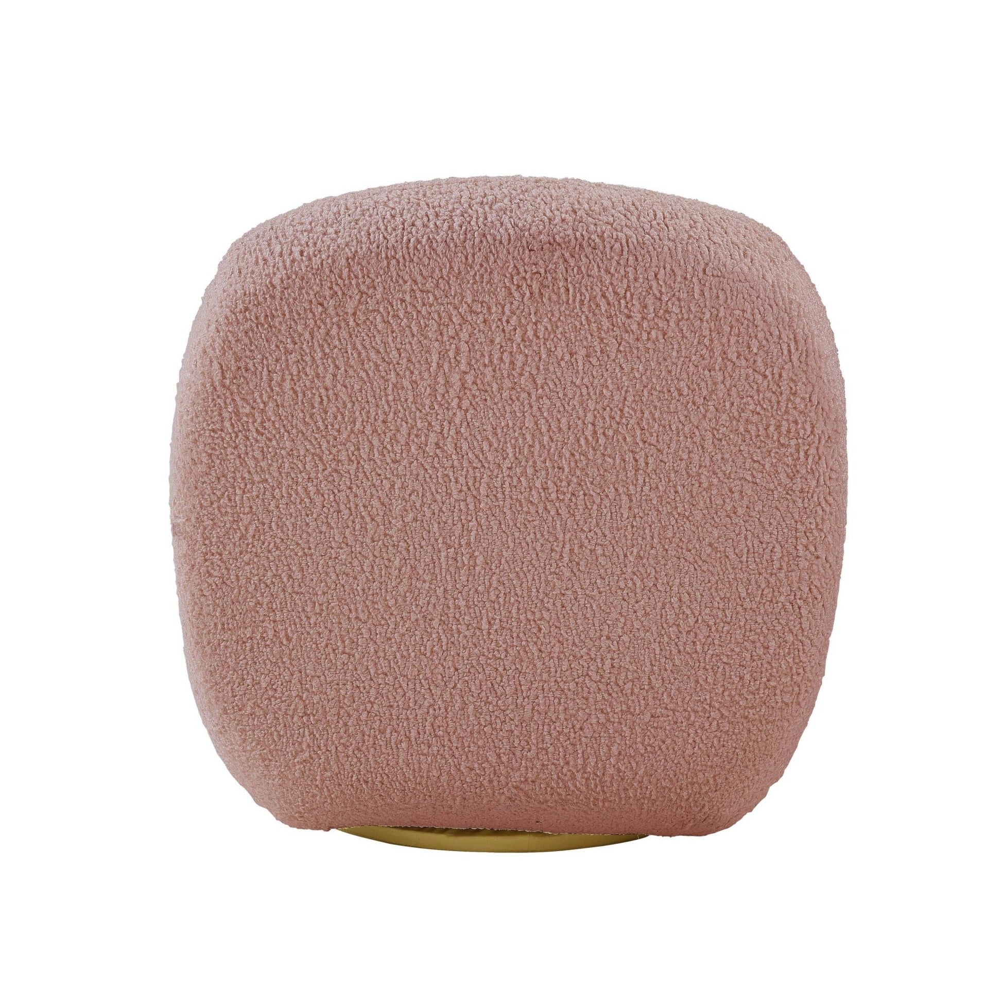 Yedaid Pink Teddy Sherpa Accent Chair W/Swivel - 1st Choice Furniture Direct