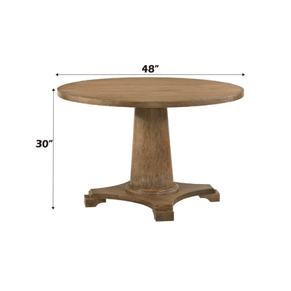Yotam Salvaged Oak Finish Dining Table - 1st Choice Furniture Direct
