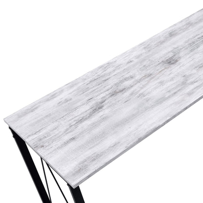 Zaidin Antique White& Black Finish Writing Desk - 1st Choice Furniture Direct