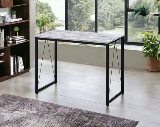 Zaidin Antique White& Black Finish Writing Desk - 1st Choice Furniture Direct