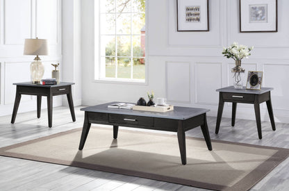 Zemocryss Sintered Stone Top & Dark Brown Finish Coffee Table - 1st Choice Furniture Direct