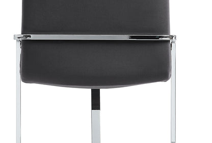 Zlatan Gray Velvet & Chrome Finish Side Chair (Set of 2) - 1st Choice Furniture Direct