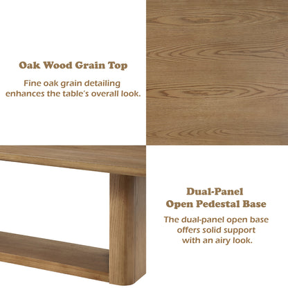 Zoey Oak Dining Table - 1st Choice Furniture Direct