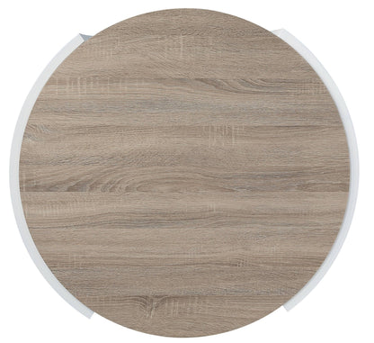 Zoma Oak & White High Gloss Finish Coffee Table - 1st Choice Furniture Direct