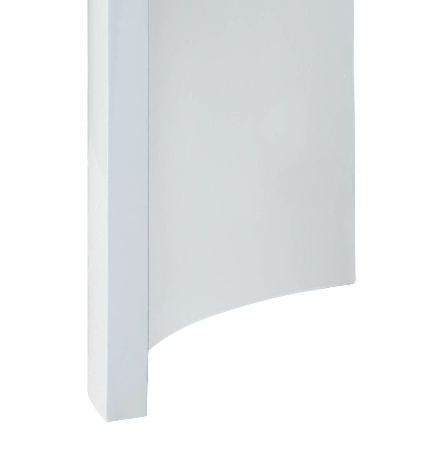 Zoma Oak & White High Gloss Finish End Table - 1st Choice Furniture Direct