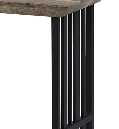 Zudora Antique Oak & Black Finish Sofa Table - 1st Choice Furniture Direct