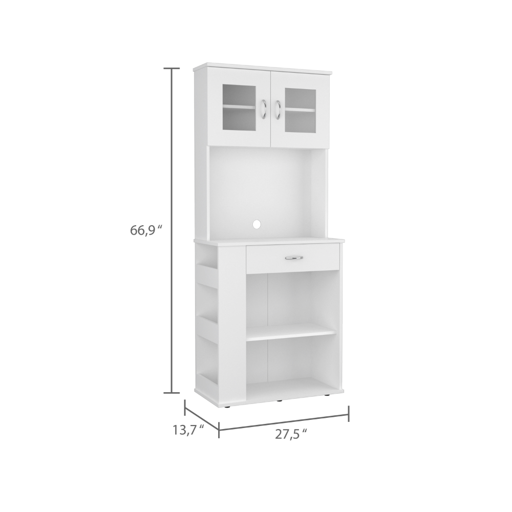 1st Choice Modern Elegant Victoria Pantry Double Door Cabinet in White
